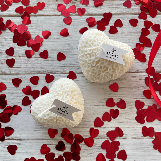 Blooming Heart - Λουλουδένια Καρδιά Αρωματικό Κερί