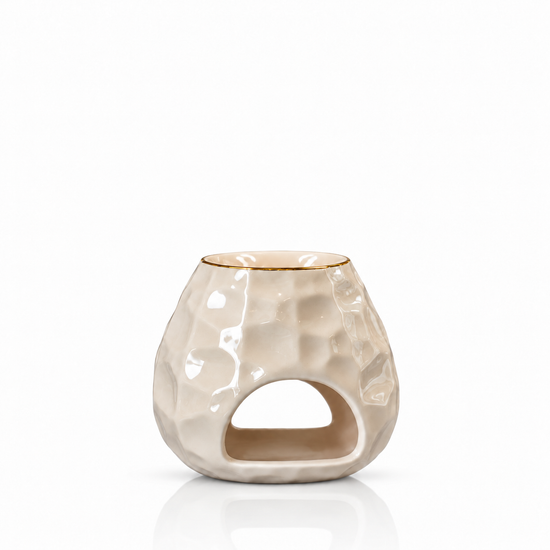 Scentchips | Συσκευή Καύσης με επίστρωση πορσελάνης | Sand Sphere Chiseled
