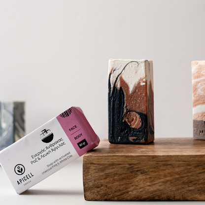Handmade Soap | Activated Charcoal, Pink & White Clay