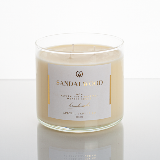 Sandalwood | Soy & Beeswax Candle | Grand Lumière