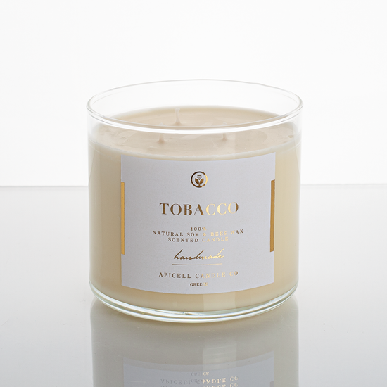 Tobacco | Soy & Beeswax Candle | Grand Lumière