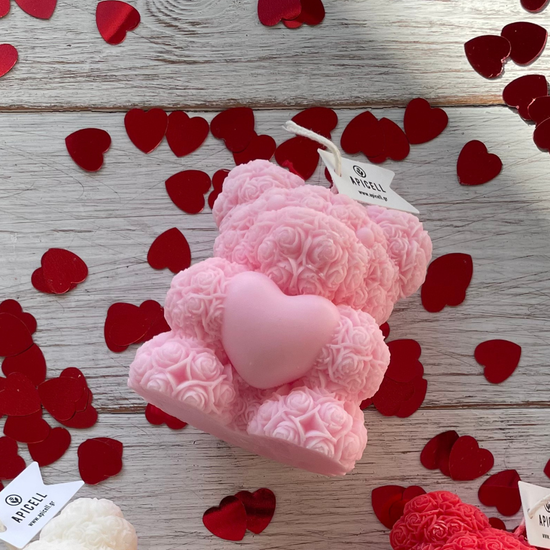 "Kiss me" Bear - Αρκουδάκι Αρωματικό Κερί