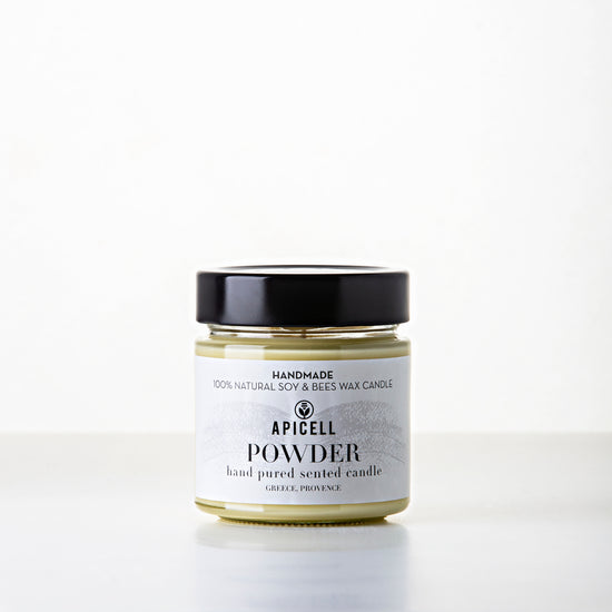 Powder | Soy & Beeswax Candle | Black & White