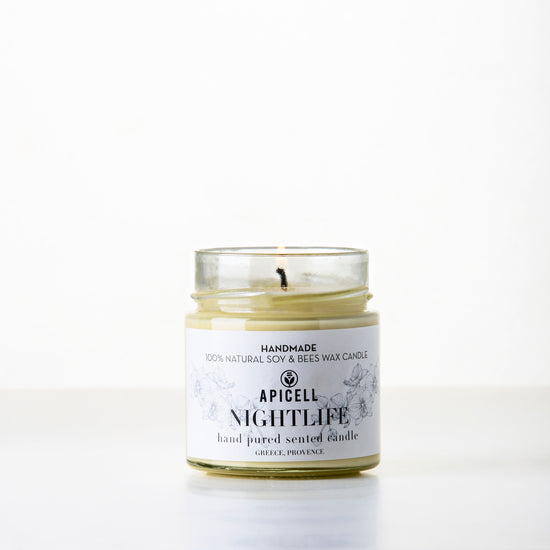 Nightlife | Soy & Beeswax Candle | Black & White