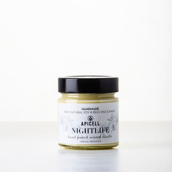 Nightlife | Soy & Beeswax Candle | Black & White