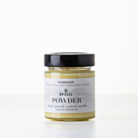 Powder | Soy & Beeswax Candle | Black & White