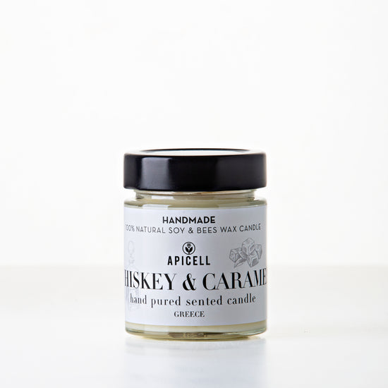 Whiskey Caramel | Αρωματικό κερί Σόγιας | Black & White